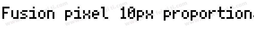 Fusion pixel 10px proportional zh_h字体转换